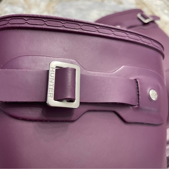 Hunter Original Short Waterproof Rain Boot Purple Women’s 9 Men’s 8 - Picture 10 of 13